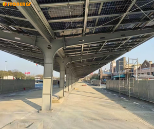 Kit de montage solaire commercial pour <span class=keywords><strong>carport</strong></span>, le plus grand du marché, prix direct usine, installations de stationnement commerciales - Product Image 1