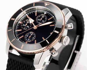 Reloj Mecánico Automático de Acero Inoxidable de Alta Calidad, Estilo Marino, con Cristal de Zafiro, Calendario y Correa de Cuero Genuino - Product Image 3