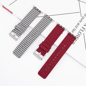 สายนาฬิกาข้อมือสำหรับ <span class=keywords><strong>Apple</strong></span> iWatch 9 8 7 6 5สายเปลี่ยนสายนาฬิกาทำจากผ้าใบทำจากไนลอนขนาด40มม. 44มม. 49มม. - Product Image 2