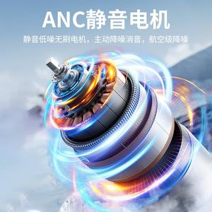 พัดลมพกพาแบบมือถือ D28 สีชมพูเชอร์รี่บลอสซัม ชาร์จไฟได้ ควบคุมแบบดิจิตอล ใช้พลังงานจาก USB พับเก็บได้ ใช้คล้องคอ พัดลมขนาดเล็ก - Product Image 2