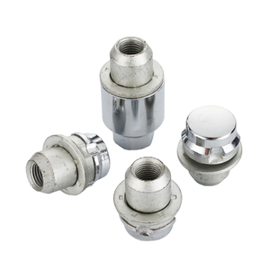 Serrure <span class=keywords><strong>antivol</strong></span> argentée M14 * 1.5, lot de 10 pièces, 4 + 1, pour roues de voiture - Product Image 1