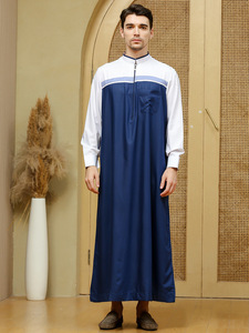 Abito da uomo islamico all'ingrosso abito arabo pakistano tinta unita abito indiano <span class=keywords><strong>2022</strong></span> - Product Image 2