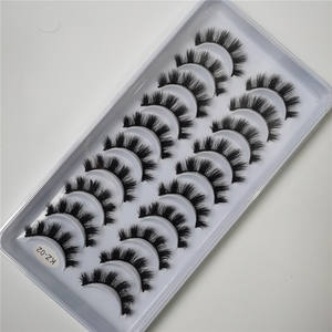 Crea tu propia marca, 10 pares de pestañas vegana, naturales, hechas a mano, 5d, desgastadas, falsas - Product Image 6