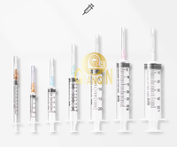 Seringue vétérinaire jetable en plastique Qianqin de 1 ml à 50 ml avec aiguilles pour animaux de compagnie, animaux d'élevage, chats, chiens, porcs, bovins, moutons, chevaux