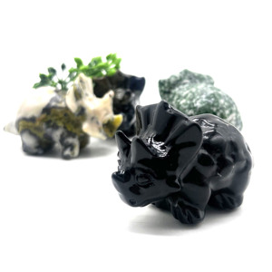 Scultura all'ingrosso <span class=keywords><strong>di</strong></span> dinosauro <span class=keywords><strong>di</strong></span> cristallo <span class=keywords><strong>di</strong></span> pietra naturale all'ingrosso per la decorazione domestica e il regalo - Product Image 5