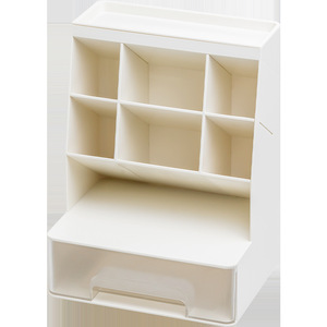Pen Holder Large Capacity Drawer Storage Box Square Plastic Office Desk Organizer For Students And Children - Product Image 1