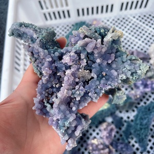 Wholesale Natural <strong>Grape</strong> Agate Specimen Cluster Healing Crystal Quartz Gemstone Craft for Decoration - Product Image 6