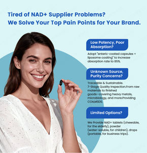 Capsules Liposomales NAD+ Lifeworth : Boost d'Énergie pour Adultes, Antioxydant, Certifié HACCP et GMP - Product Image 2