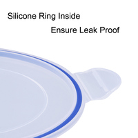 Conteneur de stockage pour réfrigérateur et congélateur en plastique transparent moulé par injection, sans BPA, hermétique, écologique, grande capacité, pour viande