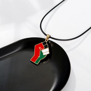 Customized Personalized Palestine <b>Map</b> Necklace Gold and Silver Pendant National Flag Stainless Steel Pendant Fashion Necklace - Product Image 6