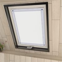 Persiana enrollable opaca 100% para claraboya, protección solar, poliéster, con ventosas para ventana Velux, 96x93 cm LXDS221222