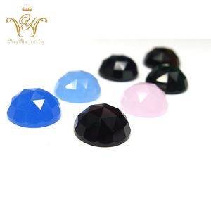 Piedra preciosa de corte de rosa con espalda plana redonda de alta calidad - Product Image 2