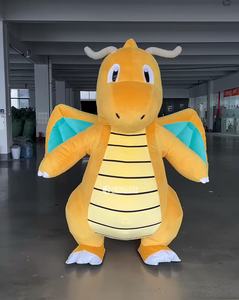 Disfraces Inflables de Mascotas de la Serie Pokémon, Dinosaurio Volador Amarillo de Peluche, 2m/2.6m, Venta Caliente de Fábrica - Product Image 1