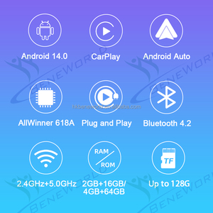 Nouvelle Arrivée Carplay Android Auto Ai Box Android 14 Système avec Youtube Netflix Connexion Rapide Large Compatible Carplay Box - Product Image 6