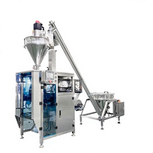 <b>Fully</b> <b>Automatic</b> Three-Side Seal Powder Packaging <b>Machine</b> with Screw Elevator for Packaging <b>Coffee</b> Powder and Cocoa Powder - Product Image 1