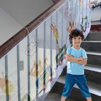 Filet de sécurité épais de 2m et 3m pour enfants, protection pour la maison et le balcon, filet en nylon coupé à la taille, impression couleur pour enfants