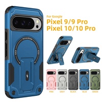 Étui de téléphone portable en TPU+PC de luxe, design anti-chute, résistant aux chocs, avec support magnétique, pour Google Pixel 10 Pro XL Motorola