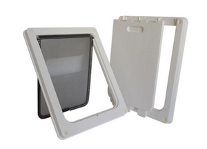 टिकाऊ प्लास्टिक सुरक्षित पालतू दरवाजा ऑटो ताला कुत्ते दरवाजा - Product Image 2