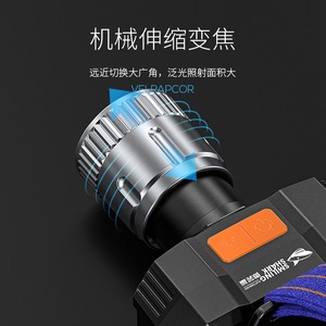 Linterna Frontal LED Recargable Smiling Shark TD-0258A con Sensor de Gestos, Alcance de 100-200M para Pesca, Minería y Camping al Aire Libre - Product Image 2
