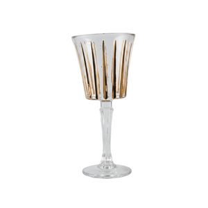Copas de <span class=keywords><strong>Vino</strong></span> Tinto Bohemias de Lujo Vintage de 9.5oz, Vasos de <span class=keywords><strong>Cristal</strong></span> Rayado Hechos a Mano con Borde Dorado <span class=keywords><strong>para</strong></span> Set de Flautas - Product Image 6