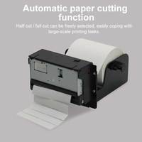Impresora de Recibos Integrada de 80 mm con Cortador Automático, Máquina de Impresión de Facturas con Rollo de Papel Súper Absorbente
