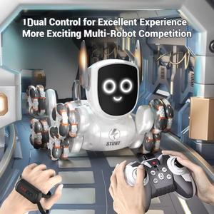 2026 Voitures RC intelligentes à détection de mouvement, télécommandées automatiquement, et Jouet <span class=keywords><strong>chien</strong></span> robot 8 roues pour enfants - Product Image 6
