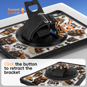 เคสแท็บเล็ต TPU ไฮบริดกันกระแทกทนทานสำหรับ <span class=keywords><strong>iPad</strong></span> รุ่น11TH 2024กันชนฝาครอบใสพร้อมขาตั้งสายคล้องไหล่ - Product Image 4