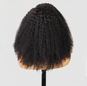 Original High End Curly Human Hair <strong>LaceWig</strong> 14-20 Inch Full HD Front Bangs WigFor Black Women Lace Front Wig - Product Image 5