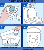 Detergen 15G Pembersih Tablet Toilet Mangkuk Flush Pembersih Toilet Mangkuk Blok Pelek Toilet