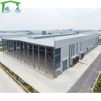 Almacén de Estructura de Acero Moderna, Panel Sándwich de Lámina Metálica, Almacenamiento Comercial, Edificio Prefabricado Industrial, Sala de Exposiciones