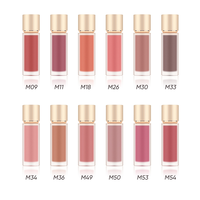 Brillo Labial Mate de Alta Cobertura, Larga Duración, Antiadherente, Resistente al Agua, a Prueba de Manchas, Textura Suave, Maquillaje Labial Diario