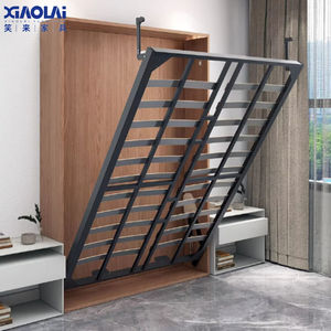 Kit de Herrajes <span class=keywords><strong>para</strong></span> <span class=keywords><strong>Cama</strong></span> <span class=keywords><strong>Abatible</strong></span> de Pared, Moderna, Invisible, de Tamaño Completo, Accesorios Plegables Verticales y Horizontales <span class=keywords><strong>para</strong></span> <span class=keywords><strong>Cama</strong></span> Integrada en Armario de Pared - Product Image 4