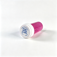 Flacon de pharmacie rose réversible CR résistant aux enfants pour le stockage de médicaments et de capsules, boîte de pharmacie rose anti-UV