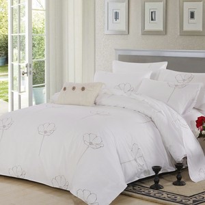 Bán Buôn Đơn Giản Rửa Sạch Bông Chải Bốn Mảnh Đặt Mô Hình Đơn Giản Tấm Ga Giường Chăn Bìa Ký Túc Xá Ba Mảnh Bộ Đồ Giường Bộ - Product Image 4