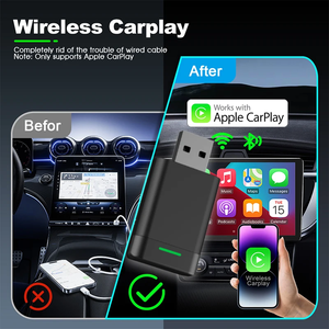 Adaptador Inalámbrico Carplay Android Auto para Toyota, Mazda, Nissan, Camry, Suzuki, Subaru, Citroën, Audi, Mercedes, Kia, Ford, Opel, <span class=keywords><strong>Spotify</strong></span>, BT - Product Image 3
