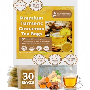 Infusión Premium de 30 Bolsitas de Té de Cúrcuma Cruda, <span class=keywords><strong>Jengibre</strong></span> <span class=keywords><strong>y</strong></span> <span class=keywords><strong>Canela</strong></span> para el Bienestar con 18 Meses de Duración - Product Image 2