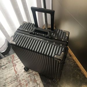 Logo personnalisé 24 pouces grand bagage de voyage durable en acier inoxydable ABS tige en aluminium cadre <span class=keywords><strong>valise</strong></span> de luxe pour 20 pouces - Product Image 4
