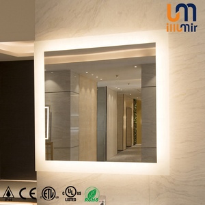 Offre Spéciale miroir de maquillage LED rectangulaire moderne personnalisé glace-fleur salle de bain illuminé montage mural IP44 - Product Image 2