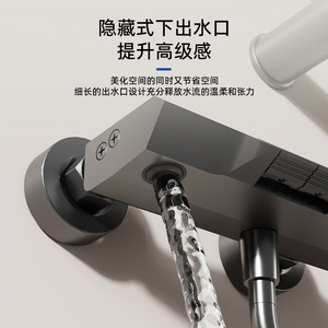 <b>Shower</b> Head Set Aluminum Alloy C66901 Round Tube Anodizing Corrosion Prevention <b>Portable</b> Bathroom <b>Shower</b> Head Complete Set - Product Image 4