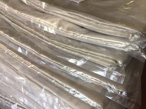 Ligero RFID bloqueo EMF EMI blindaje protección contra la radiación 100% recubierto plata Nano fibra entramado diamante tejido tela - Product Image 6