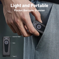 Lecteur de codes-barres DM3 sans fil 1D 2D CMOS USB, mini lecteur QR de poche, compatible IOS Android Windows pour paiement mobile