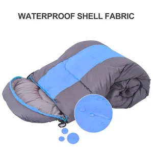 Compact ultralight portable waterproof custom envelope napper outdoors camping sleeping bag wearable sleeping bag with hood