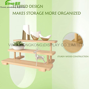 3-tầng mộc mạc bằng gỗ Nước hoa tổ chức hiển thị đứng nhiệm vụ ánh sáng cho nam giới hương thơm kệ cho phòng tắm Countertop hiển thị - Product Image 3