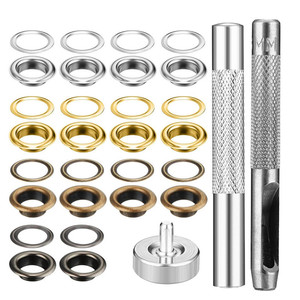 Kit d'œillets Xinghe en cuivre, bord rond, métal plaqué, durable, accessoire pour vêtements, ruban adhésif - Product Image 3