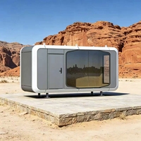 Royalstar F16 Capsule spatiale de luxe 20 pieds en acier léger, maison conteneur préfabriquée moderne, appartement, mini-cabane, villa pour hôtel panoramique