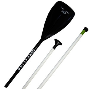 Pagaie de kayak Okhealing en trois sections, 3,1 m, longueur réglable, ultra-légère en fibre de verre, pour les lacs, les rivières et les loisirs - Product Image 1