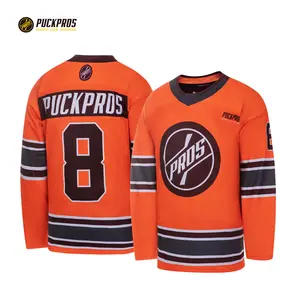 Custom Logo Adult Ice Hockey Jersey Professional Team's Polyester Tackle Twill With Embroidery Customizable Wear