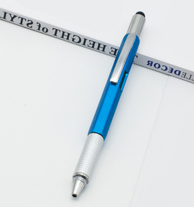 Stylo multifonction 6 en 1 2024 avec règle, niveau, tournevis double tête, stylet et stylo à bille - Product Image 4
