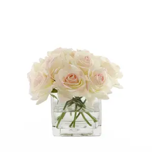 8x8 10x10 12x12 15x15 Clear Black Square Glass Jars Wedding Decoration Flower Vase Glass Vases