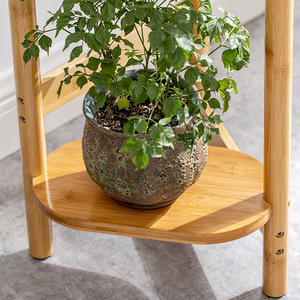 Bamboo Multi Tier Plant Stand Solid Wood Indoor Outdoor Flower <b>Pot</b> Rack Minimalist Design Living Room Balcony Use - Product Image 3